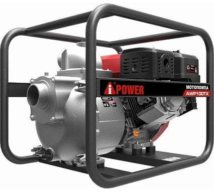 Бензиновая мотопомпа для сильно загрязненной воды A-iPower AWP100TX 30341