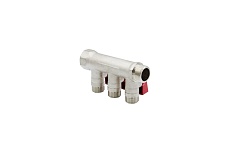 Коллектор VRT 3/4&quot;x1/2&quot;, с отсечными кранами, 3 выхода 531862