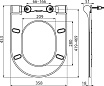 Крышка-сиденье для унитаза Ravak Uni Chrome Slim X01550 с микролифтом