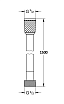 Шланг AQUAme AQM1500B 150 см ПВХ, черный