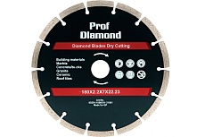 Диск алмазный отрезной по бетону и камню Prof Diamond 180x22.2xZ14/7x2.2мм TORGWIN S79734