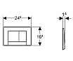 Кнопка смыва Geberit Bolero 115.777.46.1 хром матовый