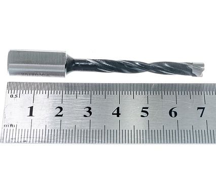 Сверло присадочное усиленное "глухое" (5.5x70 мм; S=10 мм; RH) ROTIS 412.5570R