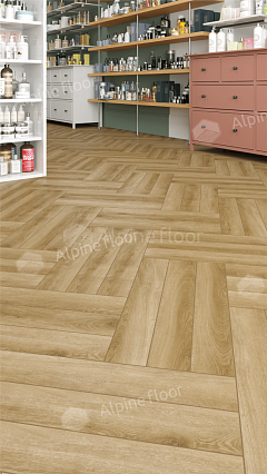 Ламинат Alpine Floor Herringbone Дуб Эльзас 606x101x8 мм, LF102-2B