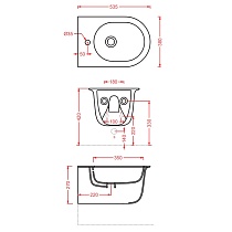 Подвесное биде Artceram Chic CHB001 05 00 белый матовый