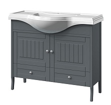 Мебель для ванной Caprigo Genova 105 см, 1 ящик, 2 дверцы, графит