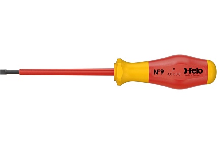 Диэлектрическая шлицевая отвертка Felo SL4,0 91304090