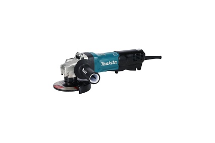 Шлифовальная угловая машина Makita 125 мм, 1900 Вт, 11500 об, SJSII, AFT, защита от непреднамеренного пуска, плавный пуск, поддержание оборотов под нагрузкой, широкая клавиша. GA5095X01
