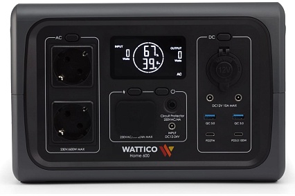 Портативная электростанция WATTICO Источник бесперебойного питания для газового котла Home 600 00-00000099