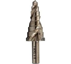 Сверло ступенчатое спиральное в блистере (6-18 мм; HSS M2) Forsage F-44745S 49040