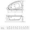 Акриловая ванна Excellent Aquaria Comfort 160x100 R