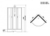 Душевая кабина Niagara NG 3503-14BKTG 80x80 стекло тонированное, без крыши, тропический душ, гидромассаж