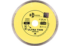 Диск алмазный отрезной Сплошной Ультратонкий Ultra Thin hot press (180х25.4 мм) TRIO-DIAMOND UTW504