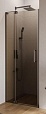 Душевая дверь Cezares SLIDER-B-1-80/90-BR-GM 80/90x195, бронзовая, оружейная сталь