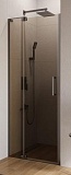 Душевая дверь Cezares SLIDER-B-1-80/90-BR-GM 80/90x195, бронзовая, оружейная сталь