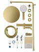 Душевая стойка Wonzon&Woghand Stick WW-88739903-BG термостат, брашированное золото