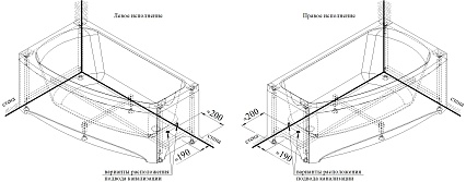 Акриловая ванна Ваннеса Мэри 140x80 см правая