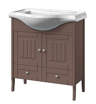Мебель для ванной Caprigo Genova 80 см, 1 ящик, 2 дверцы, шоколад