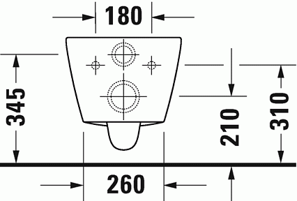 Подвесной унитаз Duravit D-Neo 258709 безободковый