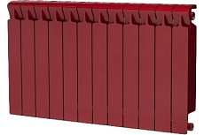 Радиатор биметаллический Rifar 39 Monolit 500-12 Ду 3/4 RAL 3011 БОРДО RM500123/43011