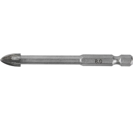 Сверло по стеклу, кафелю (8х85 мм) Elitech 1820.105000 193827