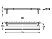 Полка Cezares Ultima CZR-F-8929 573х126х90 хром