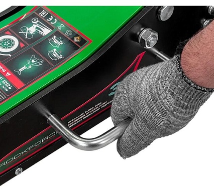 Домкрат подкатной гидравлический Rockforce 3т (h min 155мм, h max 710мм) RF-T830036(58817)