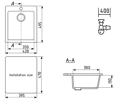 Кухонная мойка Ulgran Classic U-404-307 42 см терракот