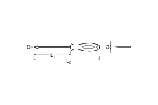Отвертка шлицевая Stahlwille 46203040 0.8X4.0X100