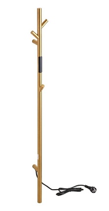 Полотенцесушитель электрический Bemeta 704153015 30W 103x1180 стойка, золото матовое