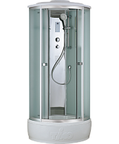 Душевая кабина Timo Comfort T-8880F 80x80, c г/м, матовые стекла (Fabric Glass), хром