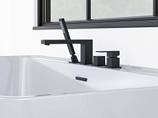 Смеситель на борт ванны Aquatek Либра AQ1648MB черный матовый