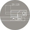 Душевой уголок Cezares SLIDER-A-2-90/100-BR-NERO 90/100x90/100 бронза, черный