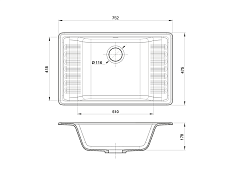 Кухонная мойка GranFest Quarz GF-ZW-71 76 см белый