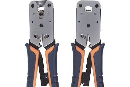 Обжимной инструмент Cabeus для RJ-45 (8р8с), профессиональный HT-L2182R