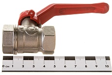 Шаровой для воды Valfex 1/2&quot; ВР/ВР рычаг, никелированная латунь 11Б27фт1М VF.214.NR1.012.Bir