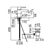 Смеситель для биде Nobili ABC AB87119/1CR