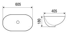 Раковина WeltWasser DEILBACH 6039 60.5 см, 10000004608 белый глянец