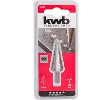 Сверло ступенчатое по металлу HSS 4-20 мм KWB 525820