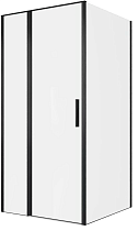 Душевой уголок Allen Brau Priority 100x100 3.31030.BBA + 3.31048.BBA, прозрачный, черный браш