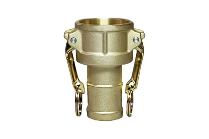 Камлок типа С (розетка с хвостовиком; 12 мм-1/2"; латунь) TITAN LOCK TL50CBR