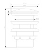 Донный клапан для раковины Lemark Jasmine LM6680B бронза