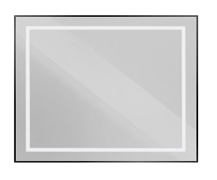 Зеркало BelBagno SPC-KRAFT-1000-800-SENS-NERO 100x80 см сенсорный выключатель, черный