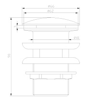 Донный клапан для раковины Lemark Jasmine LM6680B бронза