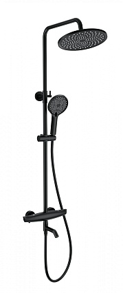 Душевая стойка Wonzon&Woghand Capsule WW-B3031-A2-MB термостат, черный матовый
