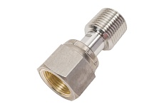 Резьбовой адаптер A-Flow SS316, 1/2&quot; Male NPT, вращающаяся M20x1.5 FASH-MRF-8N-20M