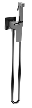 Смеситель с гигиеническим душем AQUAme Savona AQM6817GM оружейный металл
