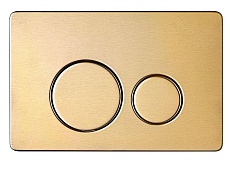 Кнопка смыва AQUAme AQM4111BG золото шлифованное