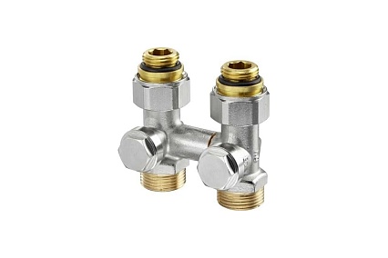 Узел Oventrop Multiflex V, 1/2 НР х 3/4 НР, запорно-присоединительный 1016391