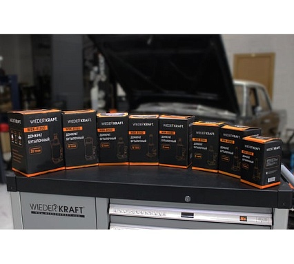 Домкрат 8т, высота 230 мм, ход штока 147мм Wiederkraft WDK-81080